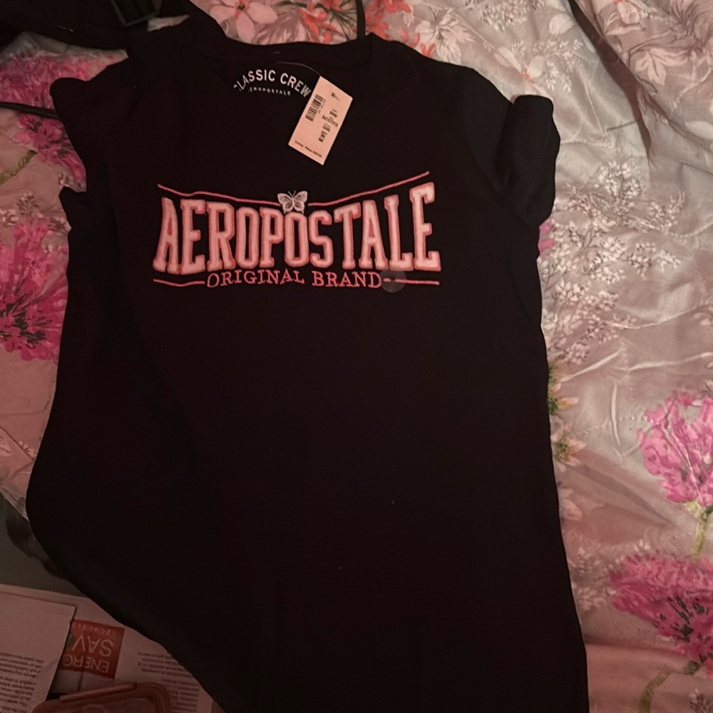 Black with pink aeropostal words new never used